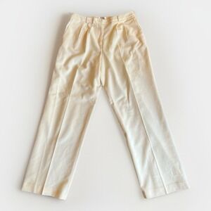 Talbots Wide-Leg Pants, Size 10, Cream Ivory Color, Good Condition